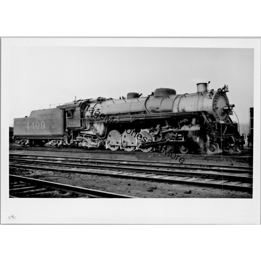 Vtg Frisco St. Louis - San Francisco Railway 4409 Steam Locomotive Photo T2-90